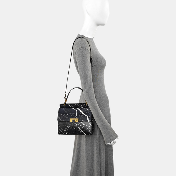 Calfskin Shoulder Bag Black