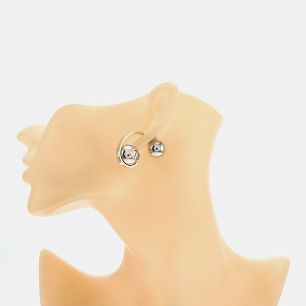 Dior Tribales Metal Silver Stud Earrings