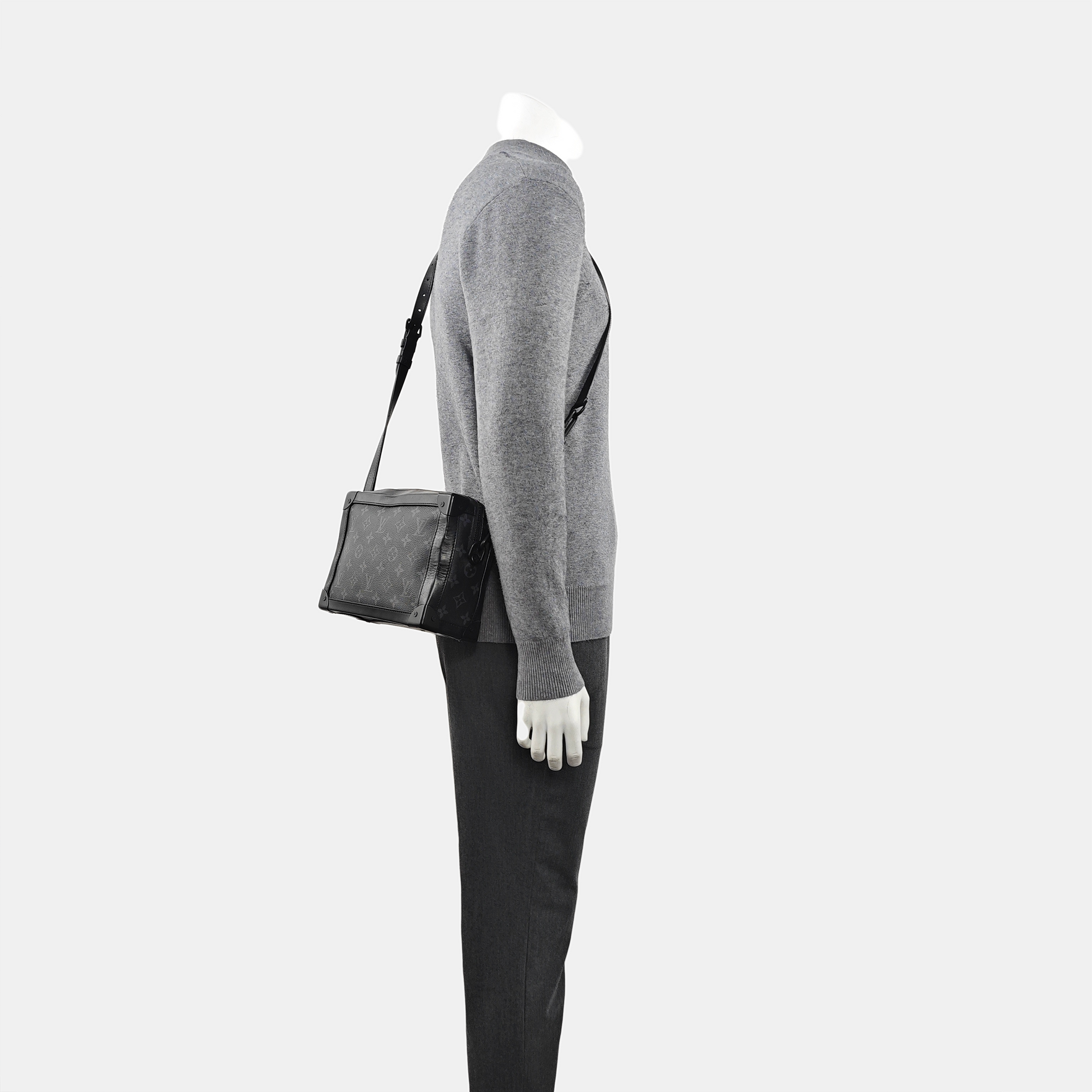 SOFT TRUNK Monogram Coated Canvas Black