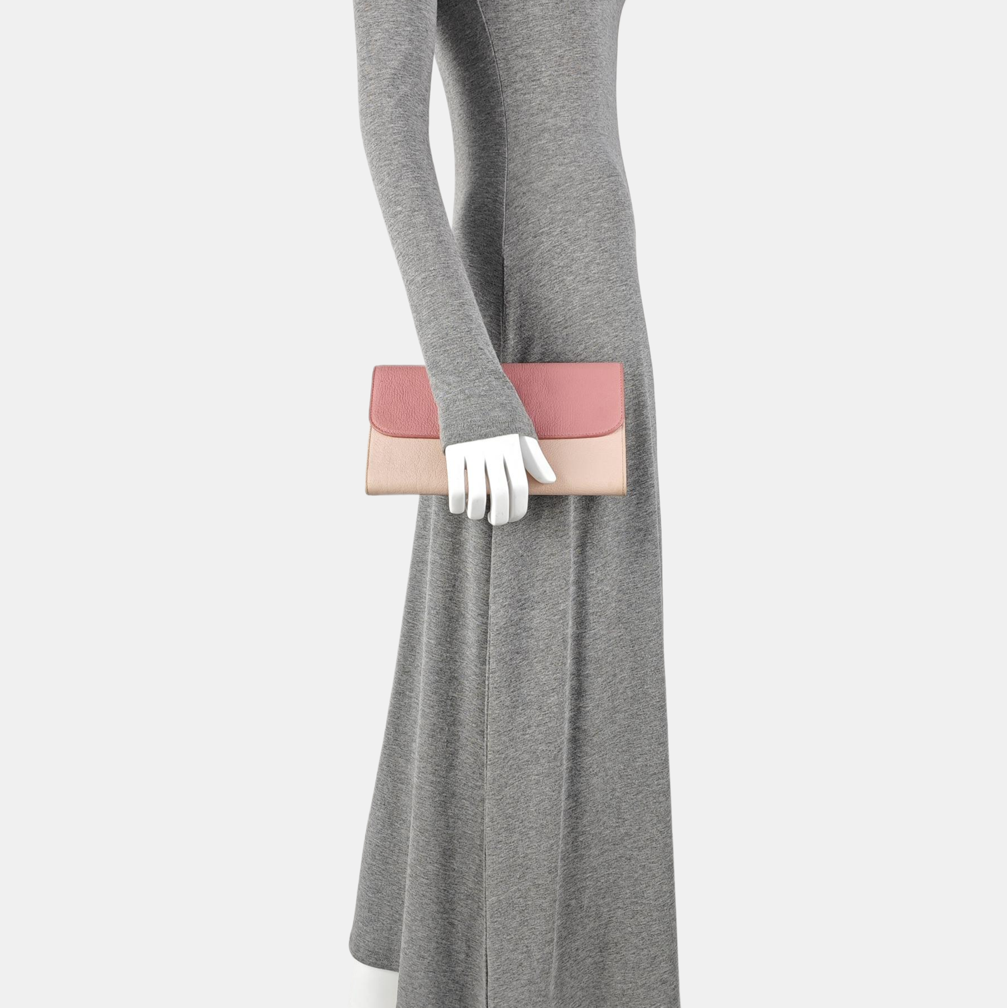 Lambskin Clutch Pink