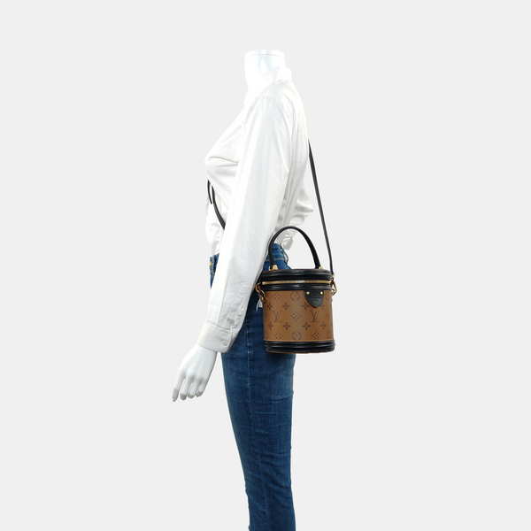 CANNES PM Monogram Coated Canvas Brown