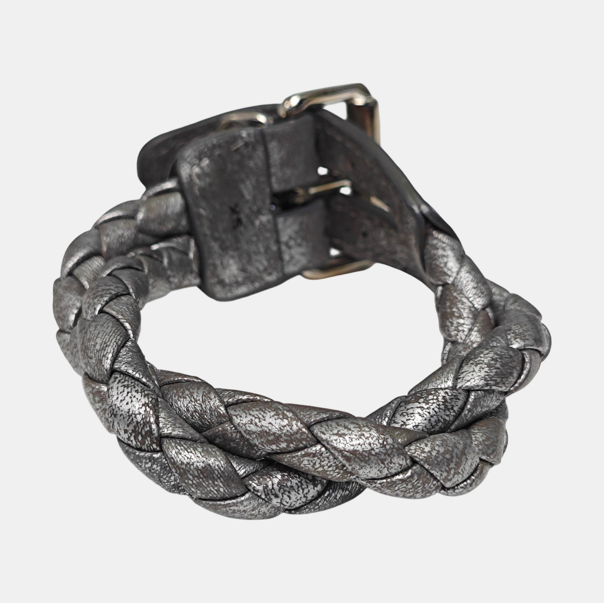 Leather Gray Bracelet