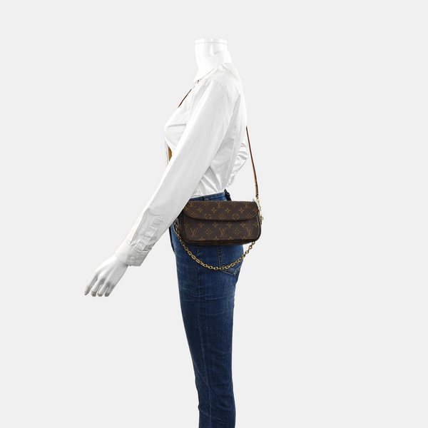 IVY Monogram Coated Canvas Brown