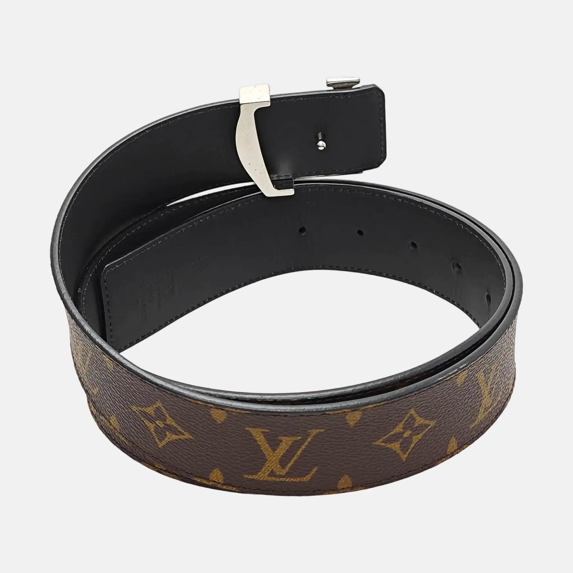 Coated Canvas Belt Brown