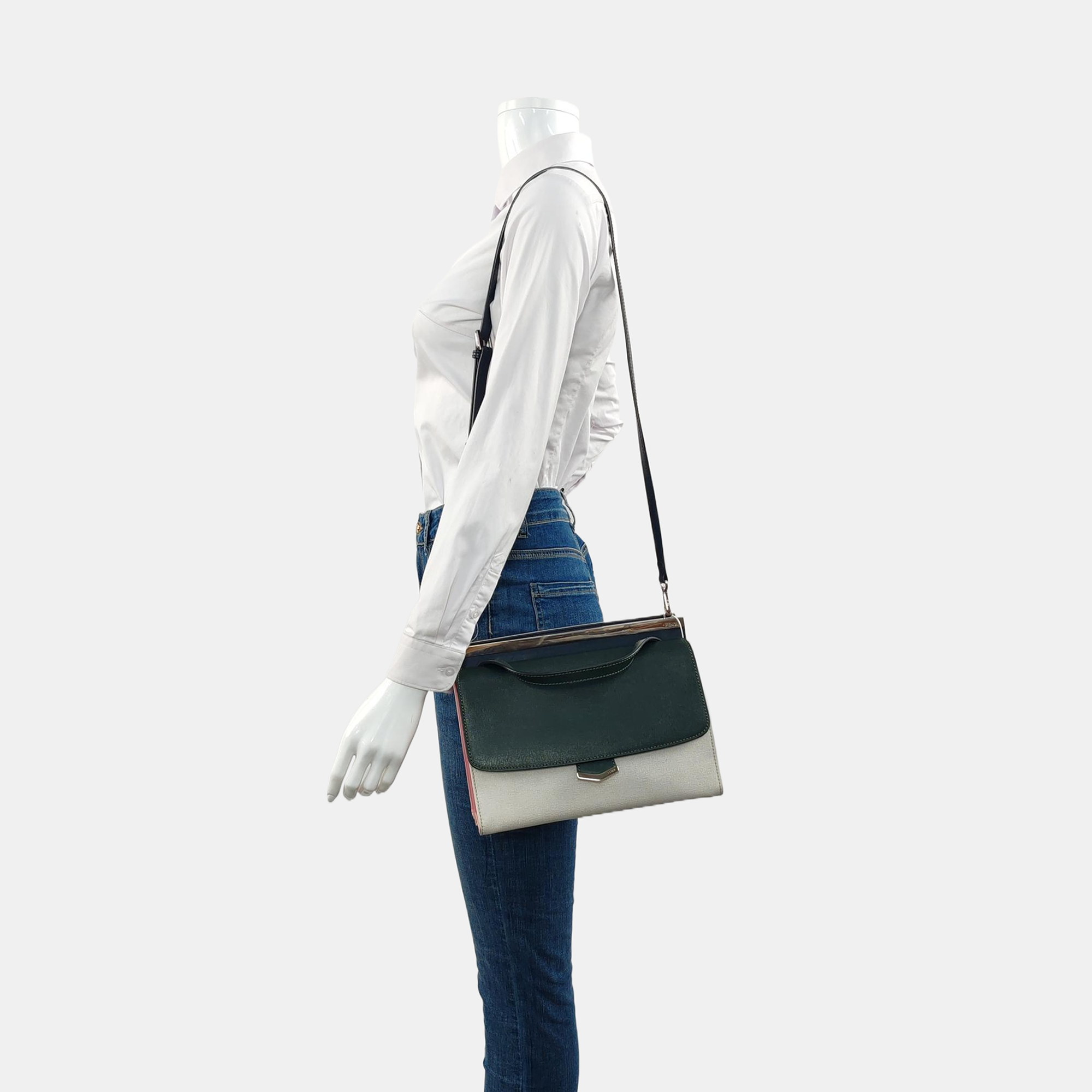 Demi Jour Calfskin White