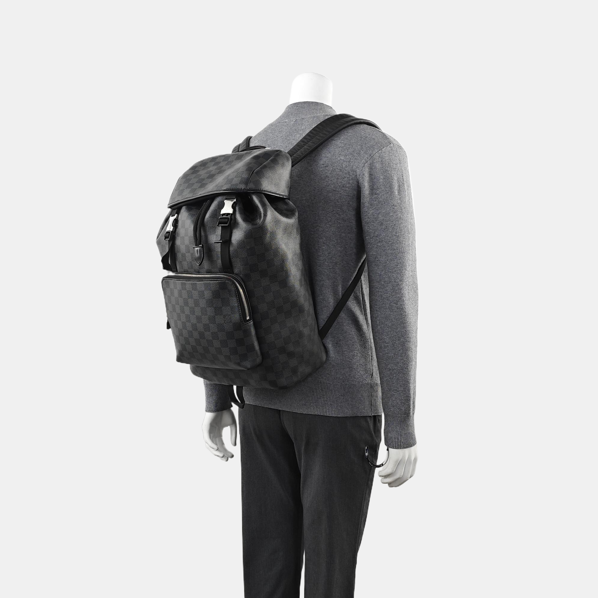 CHRISTOPHER Damier Graphite Coated Canvas Gray