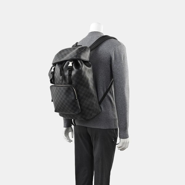 CHRISTOPHER Damier Graphite Coated Canvas Gray