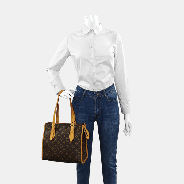 POPINCOURT Monogram Coated Canvas Brown