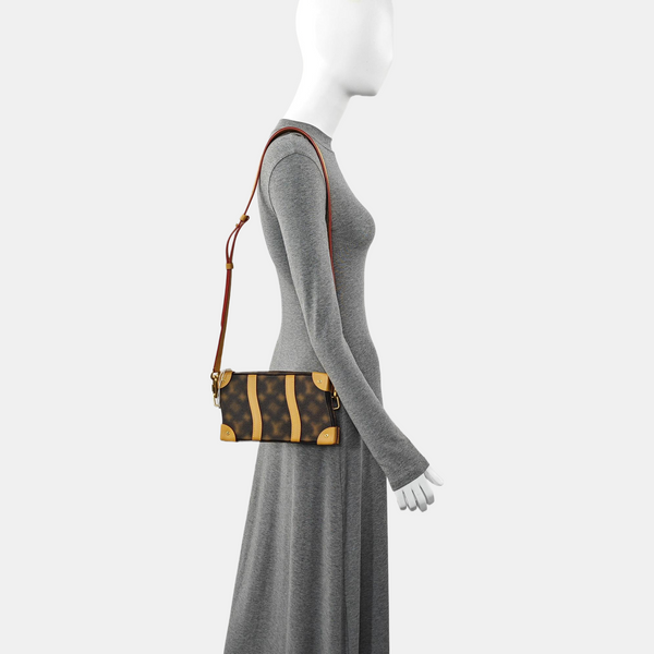 SOFT TRUNK Coated Canvas Brown