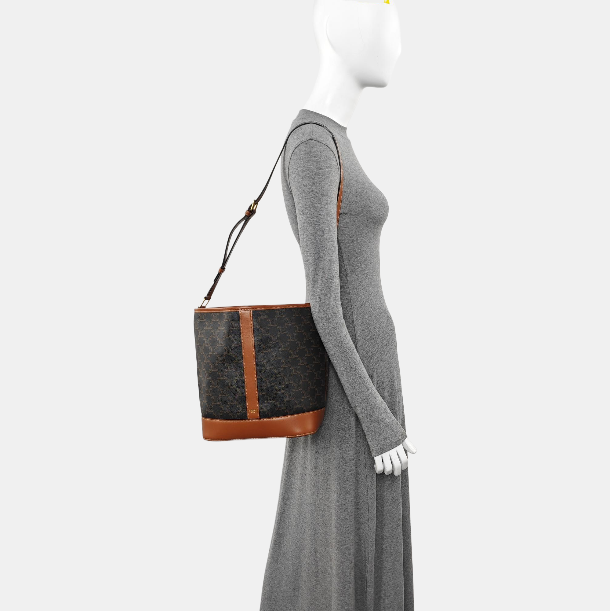 TRIOMPHE CANVAS Medium Coated Canvas Brown