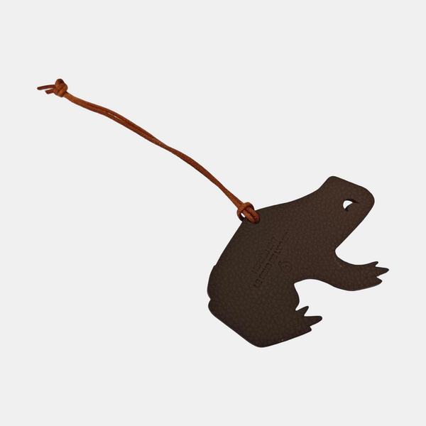 Leather Bag Charm Blue