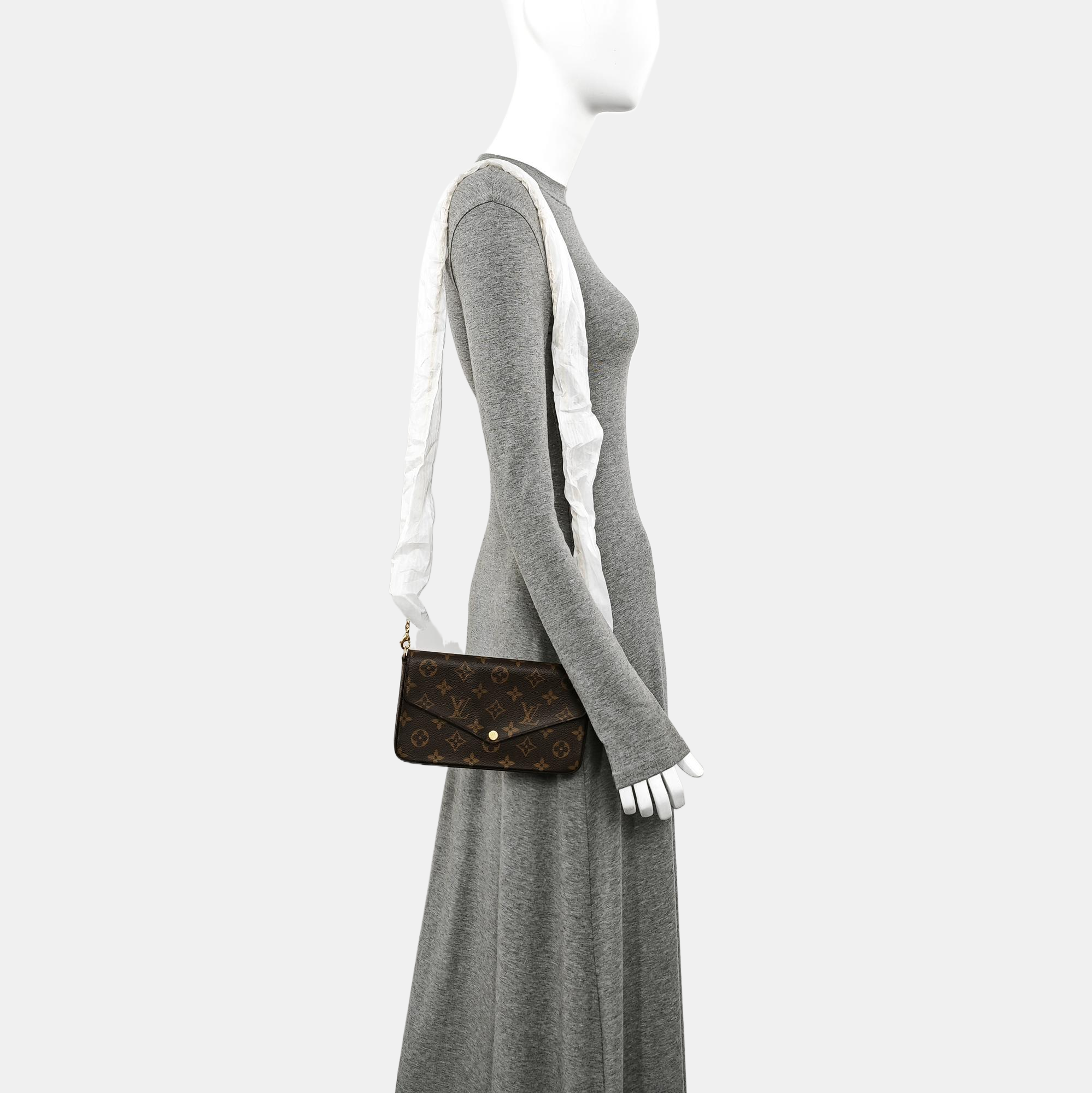 FÉLICIE Monogram Coated Canvas Brown