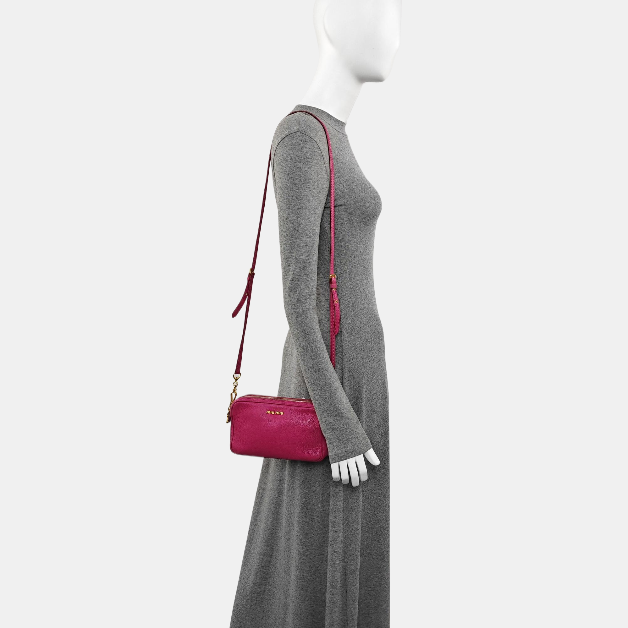 Calfskin Shoulder Bag Red