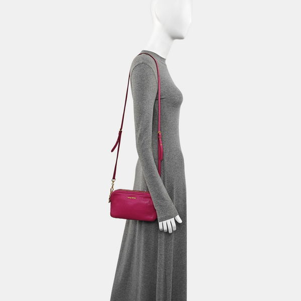 Calfskin Shoulder Bag Red