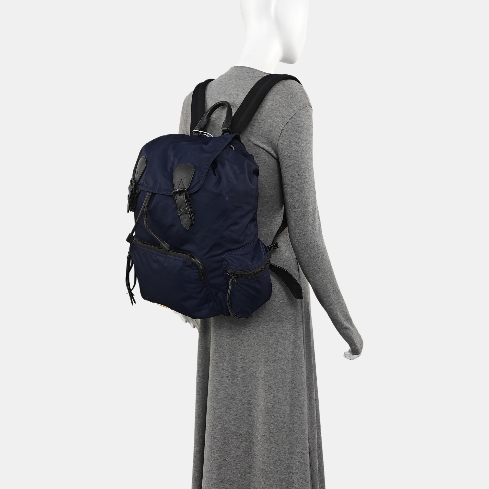The Rucksack Large Nylon Blue