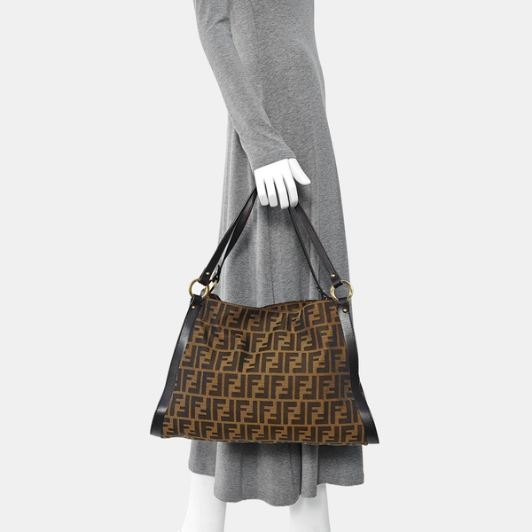Canvas Top Handle Bag Brown