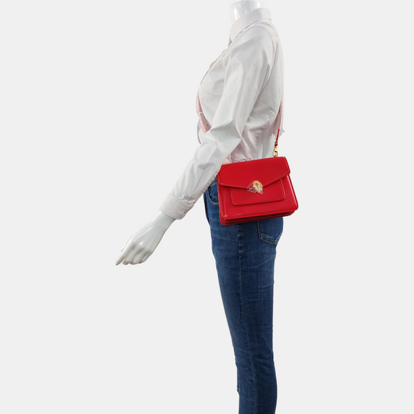 SERPENTI FOREVER Small Lambskin Red