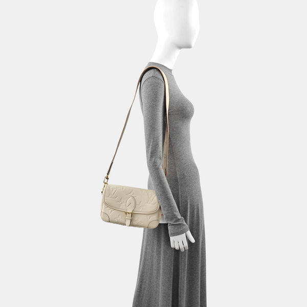 DIANE Monogram Calfskin Beige