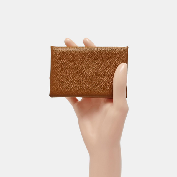Calvi Epsom Brown Card Holder