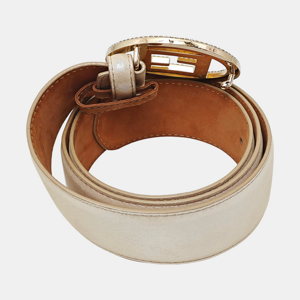 Leather Belt White