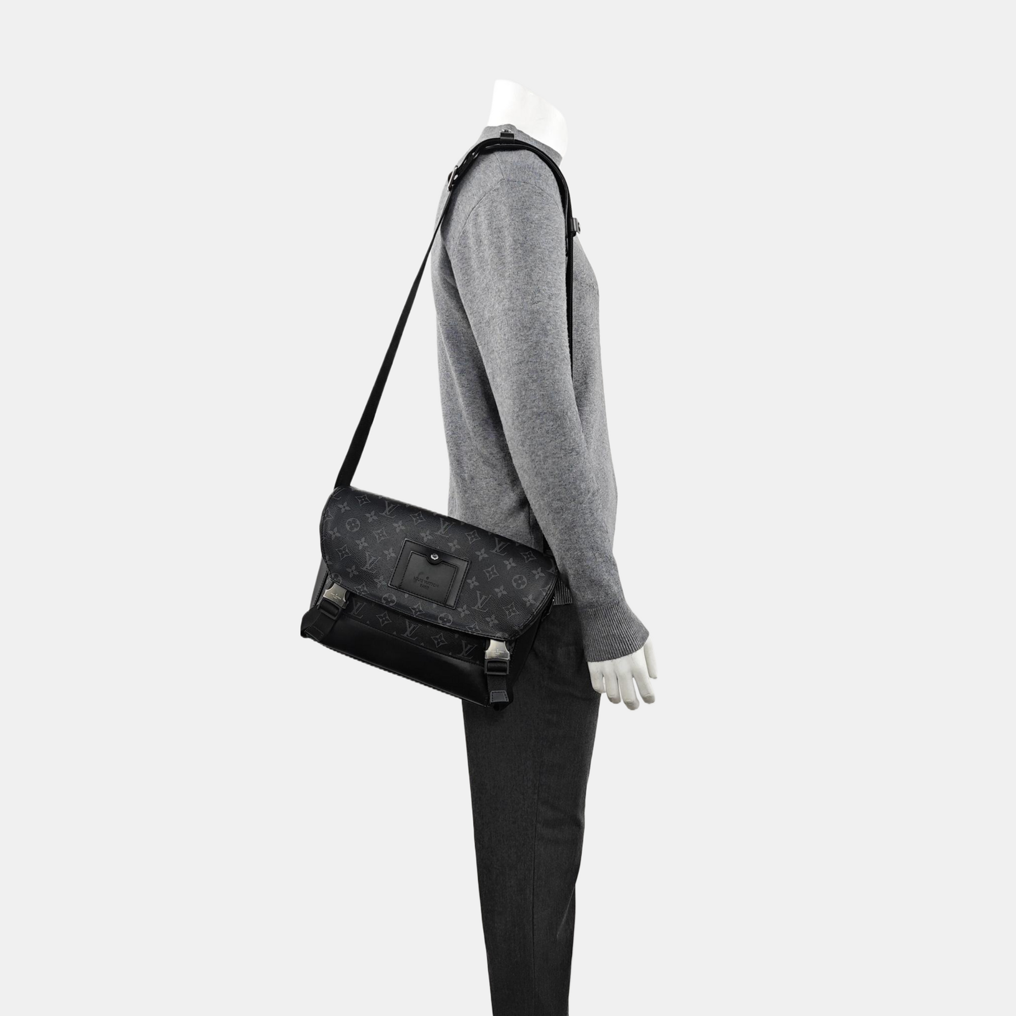 VOYAGER PM Monogram Coated Canvas Black