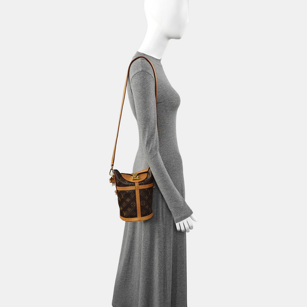DUFFLE Monogram Coated Canvas Brown