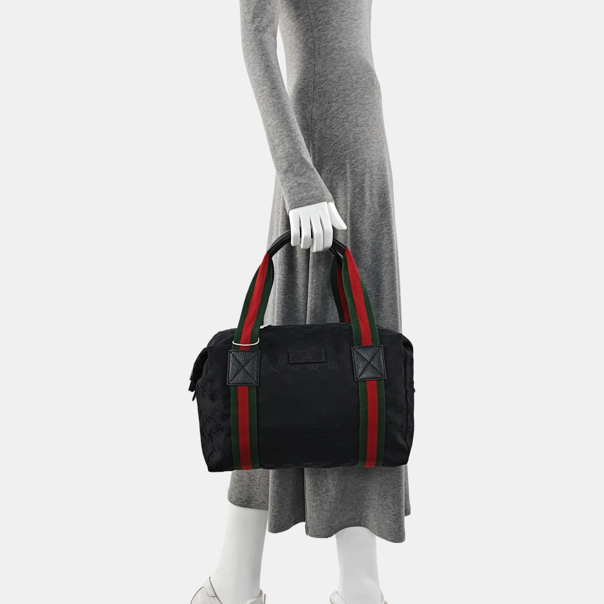 Monogram Canvas Top Handle Bag Black