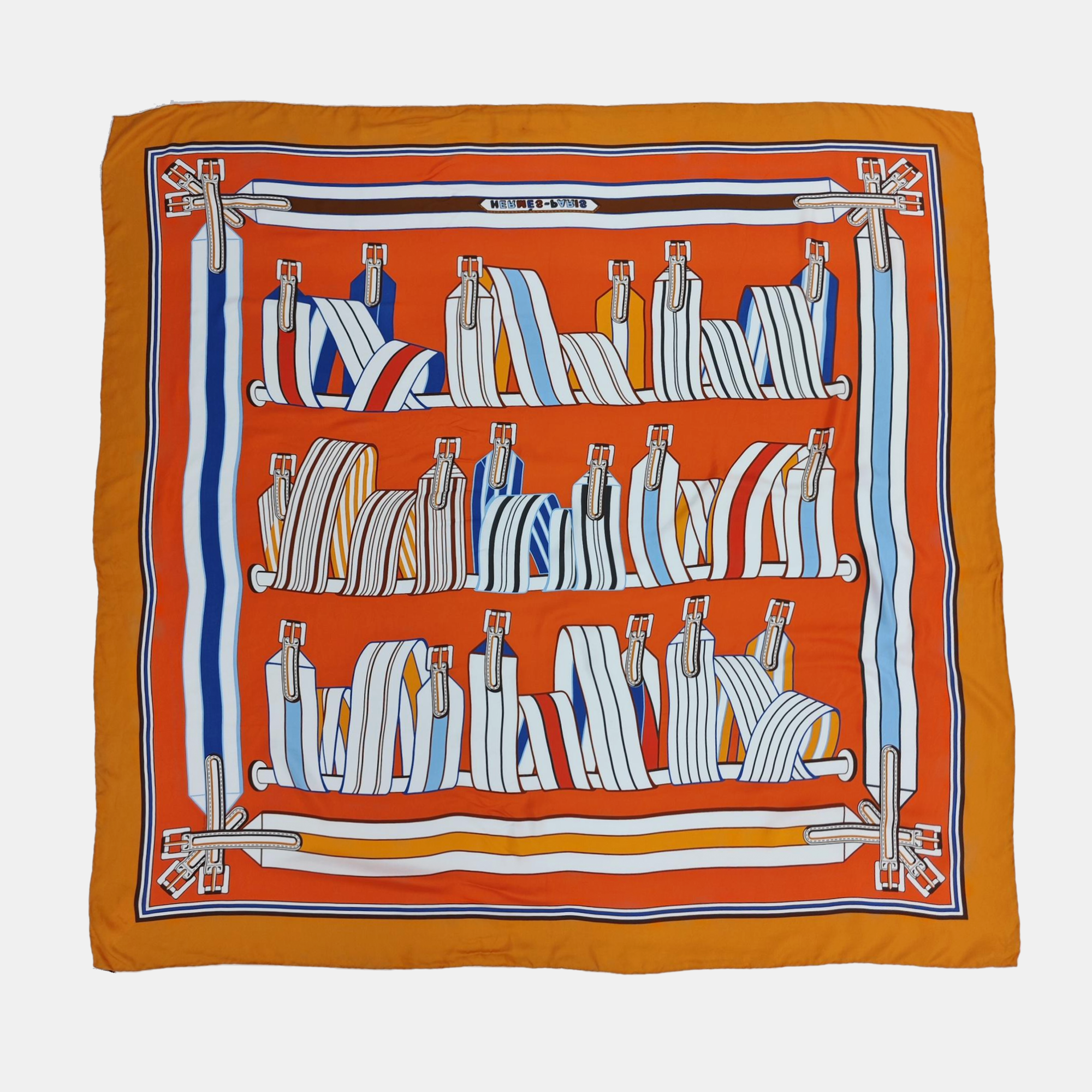 Mulberry Silk Silk Scarf Orange