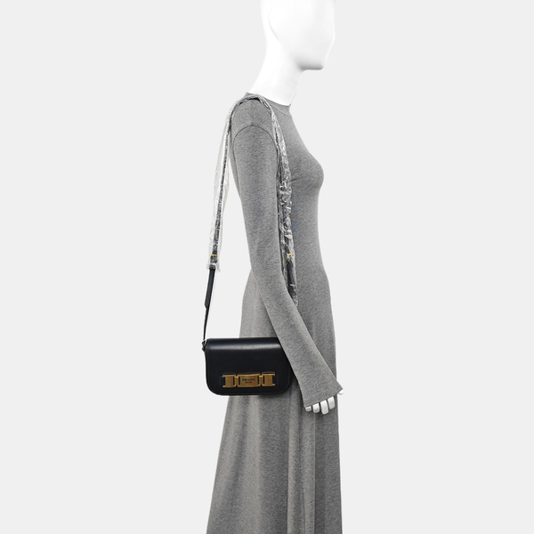 Calfskin Shoulder Bag Black