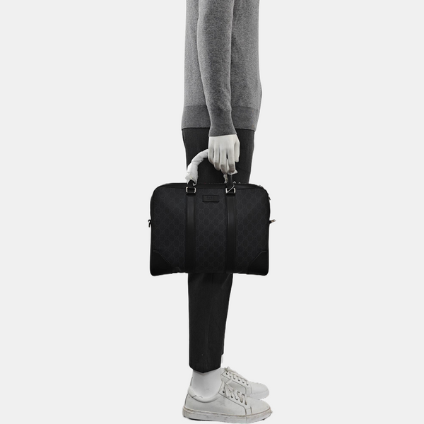 GG Imprime Monogram Coated Canvas Black