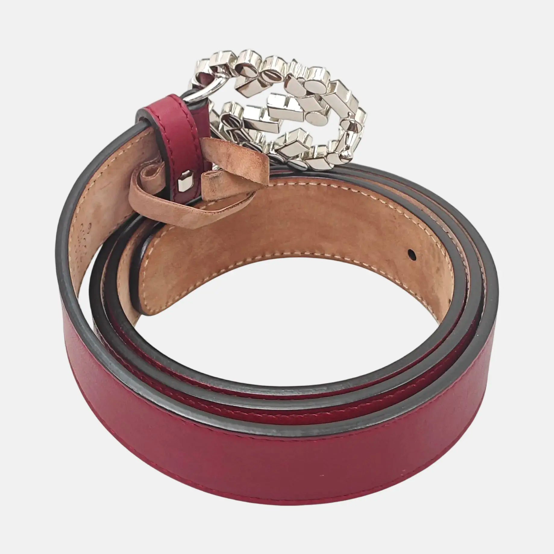 Leather Belt Red