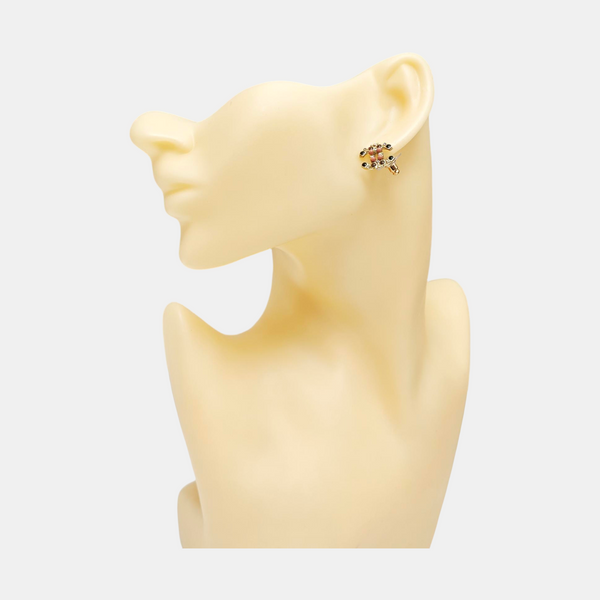 Metal Gold Stud Earrings