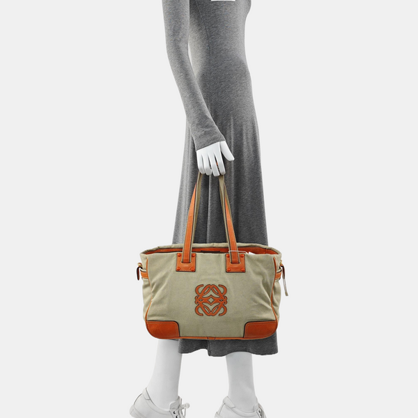 Canvas Shoulder Bag Beige