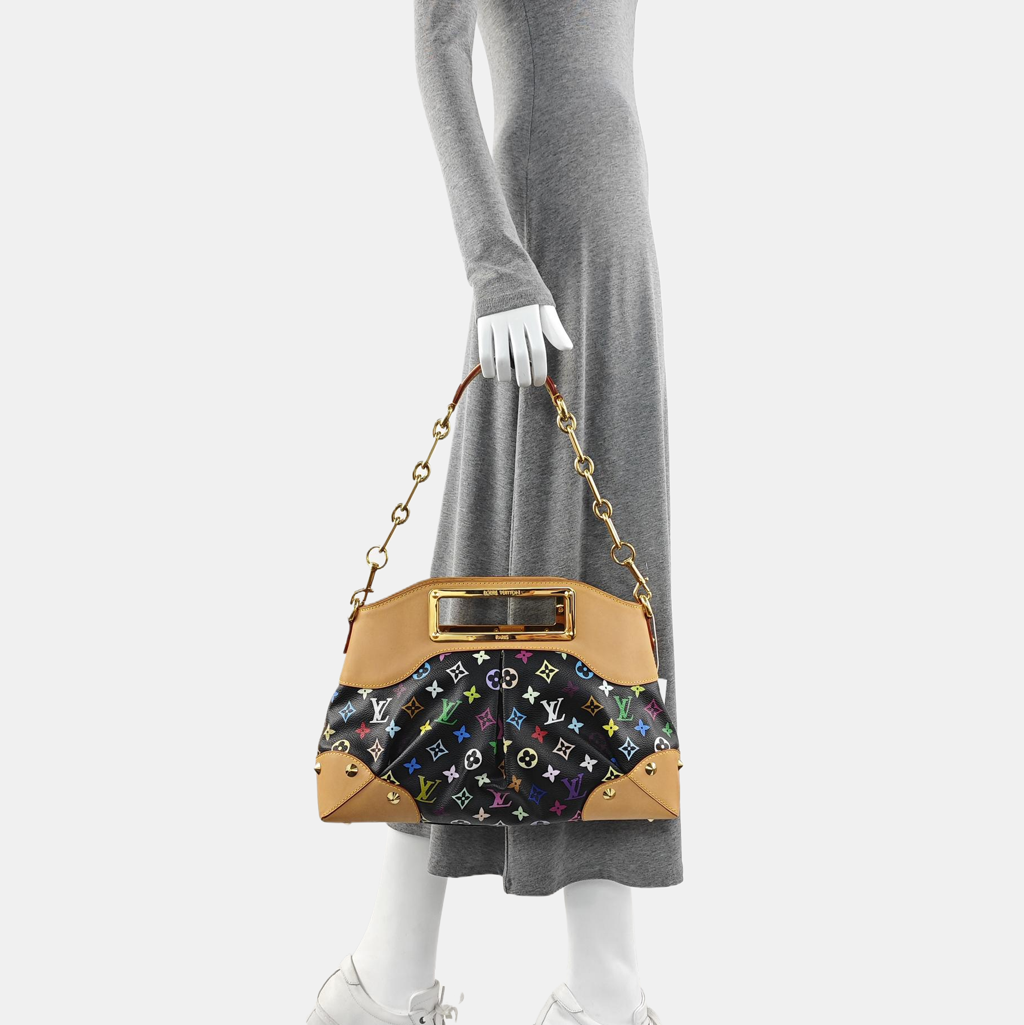 LV × TM JUDY MM Monogram Coated Canvas Black