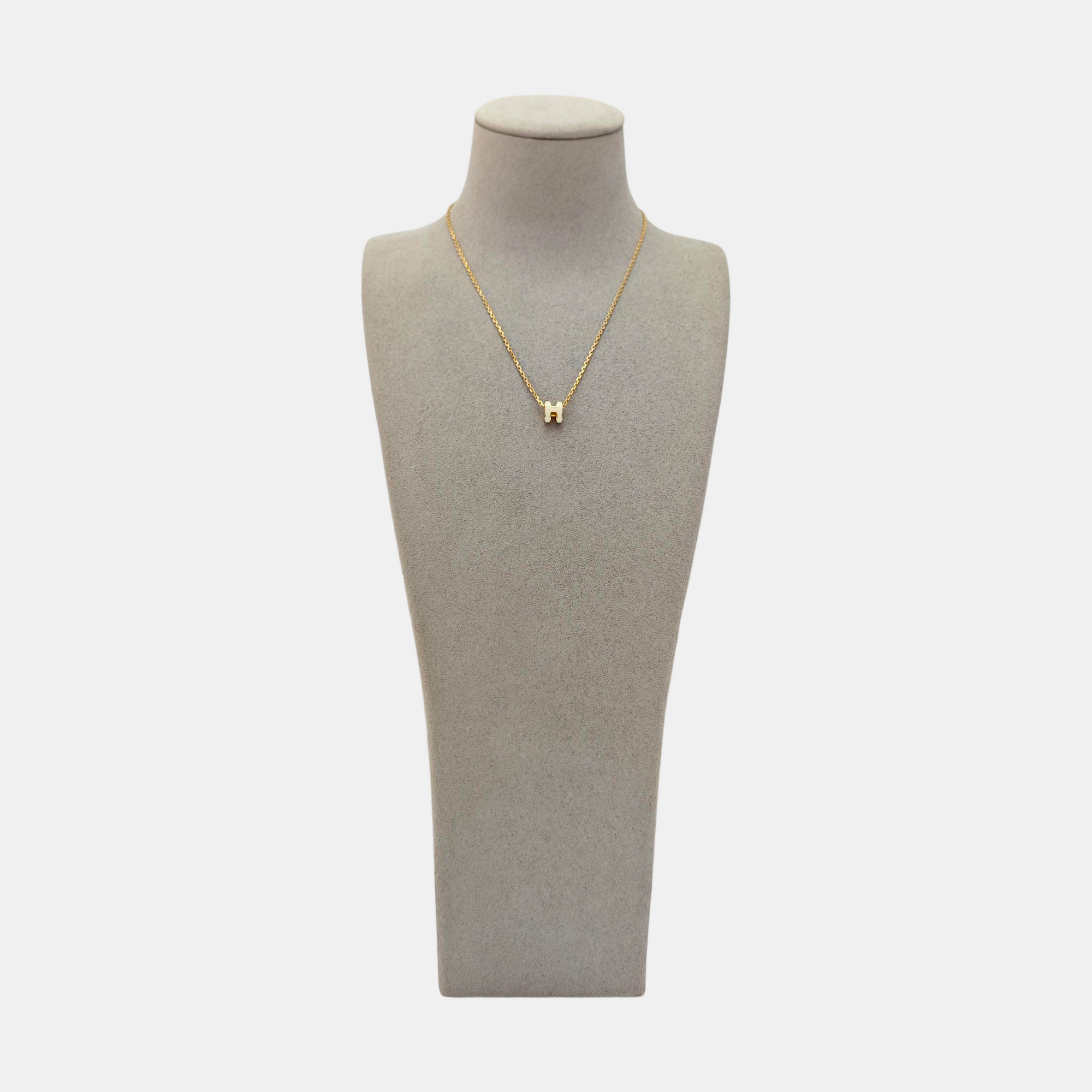 Pop H Metal Rose Gold Necklace