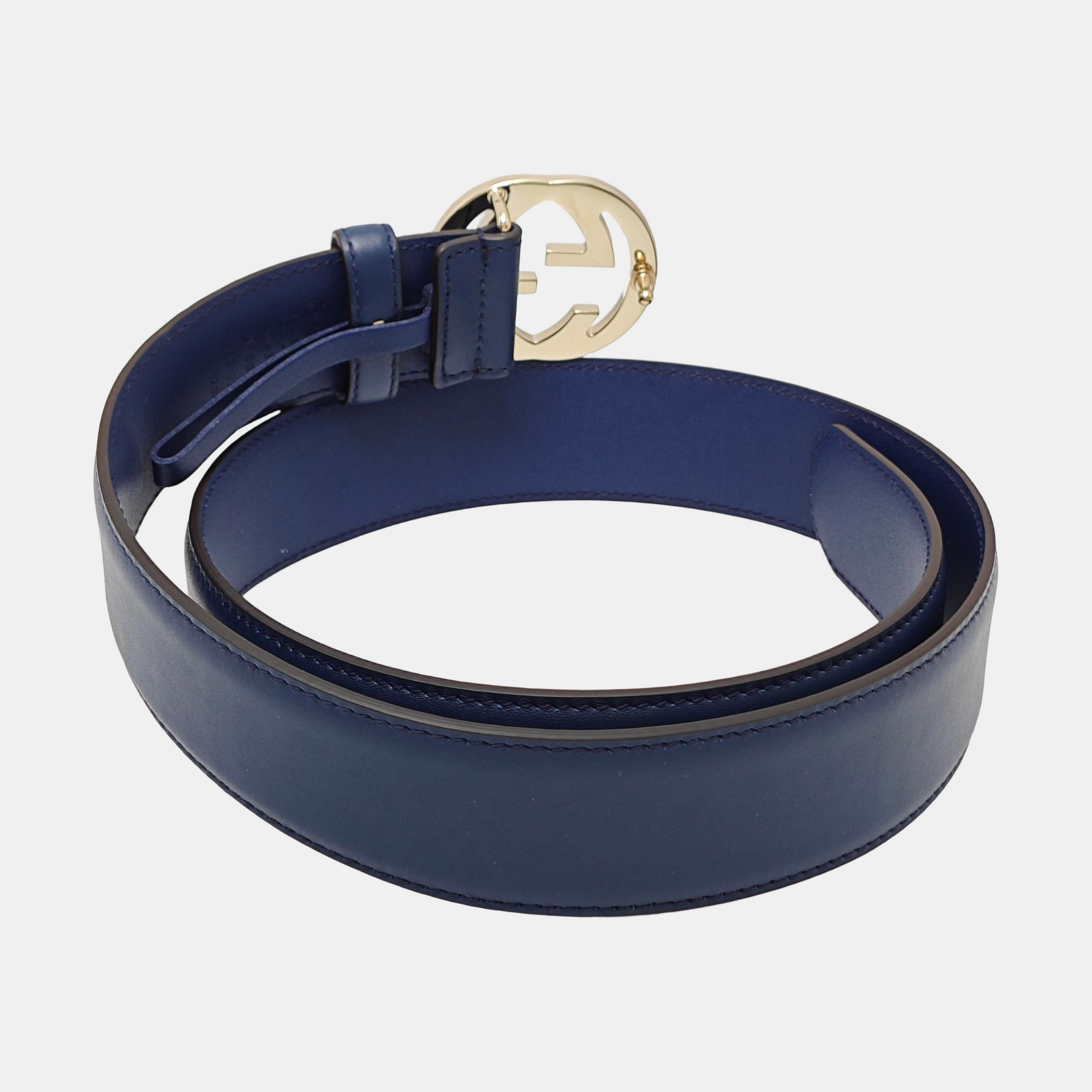 Leather Belt Blue