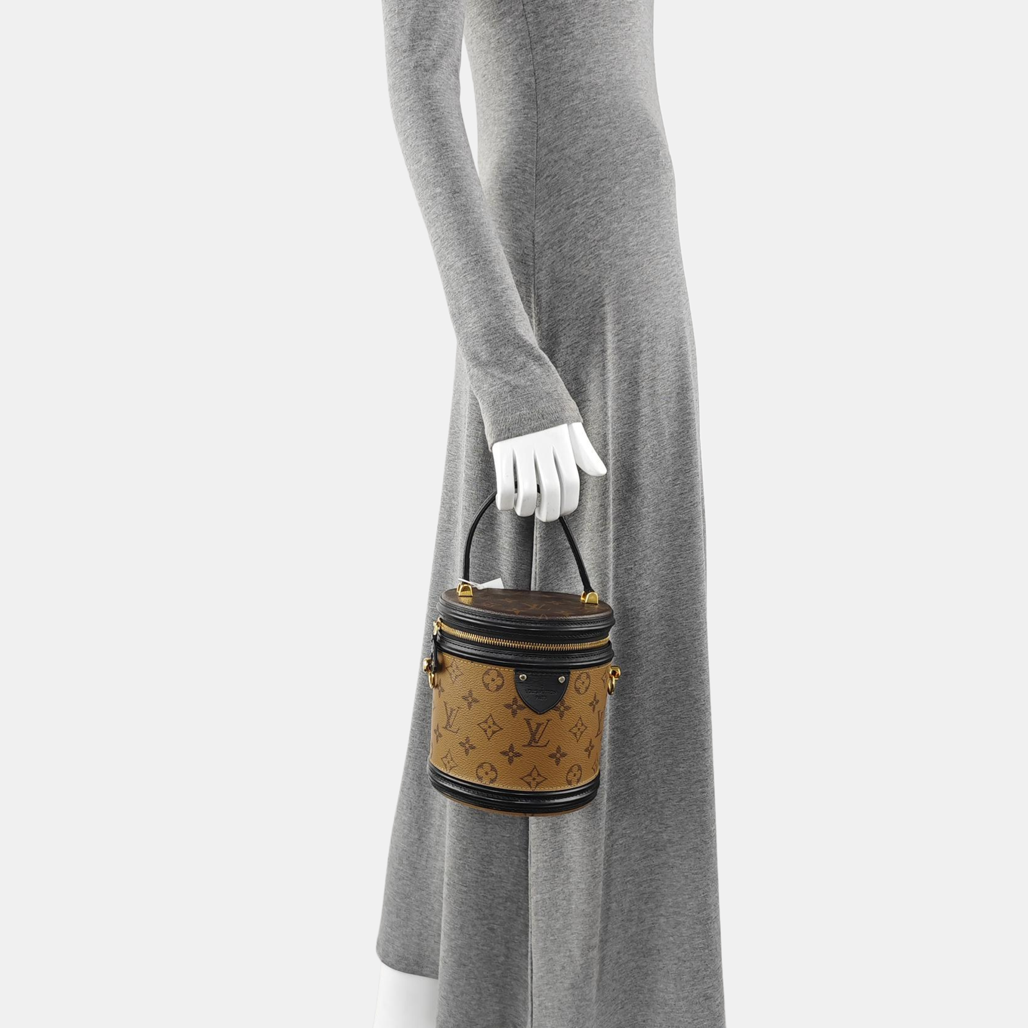 CANNES PM Monogram Coated Canvas Brown