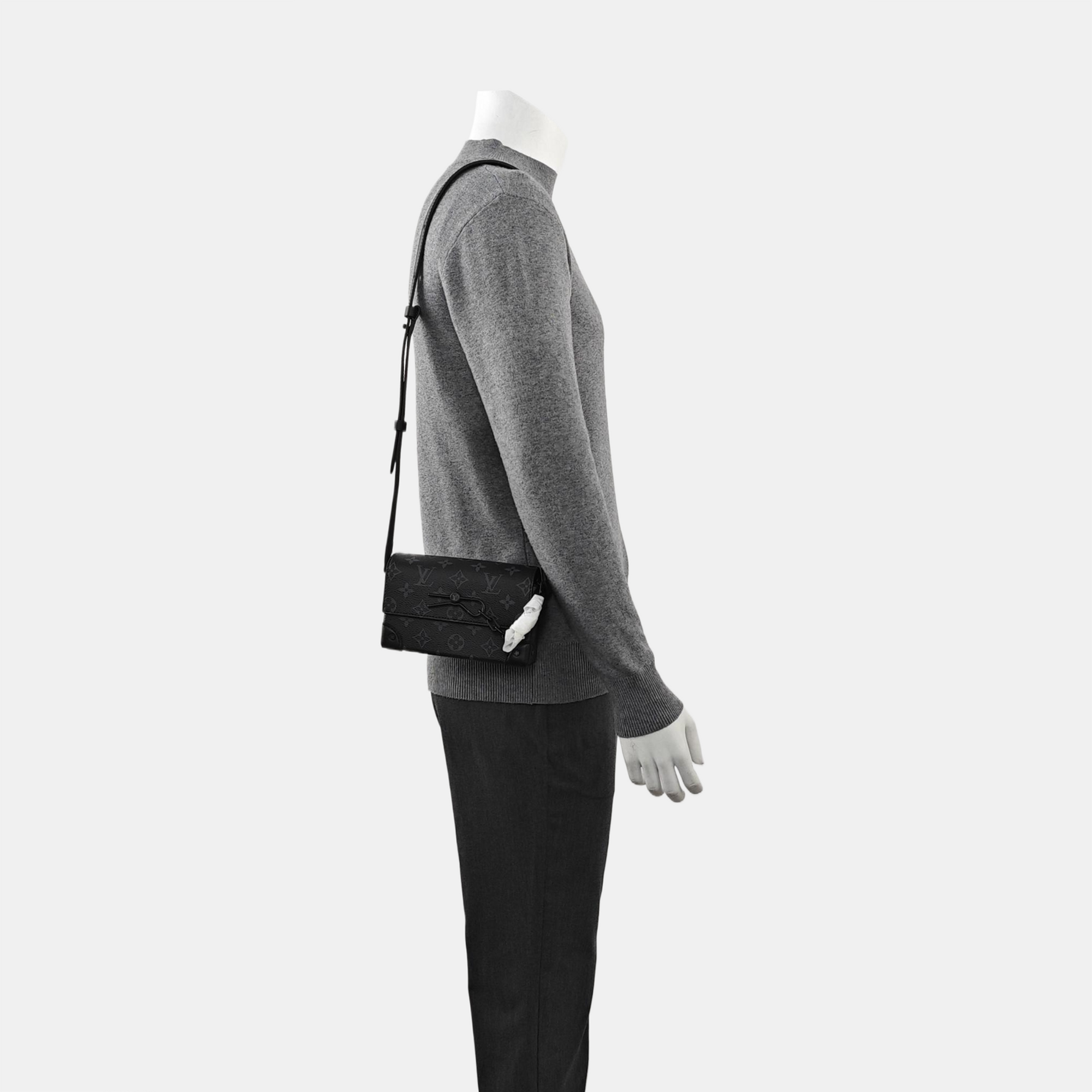 STEAMER Mini Monogram Coated Canvas Black