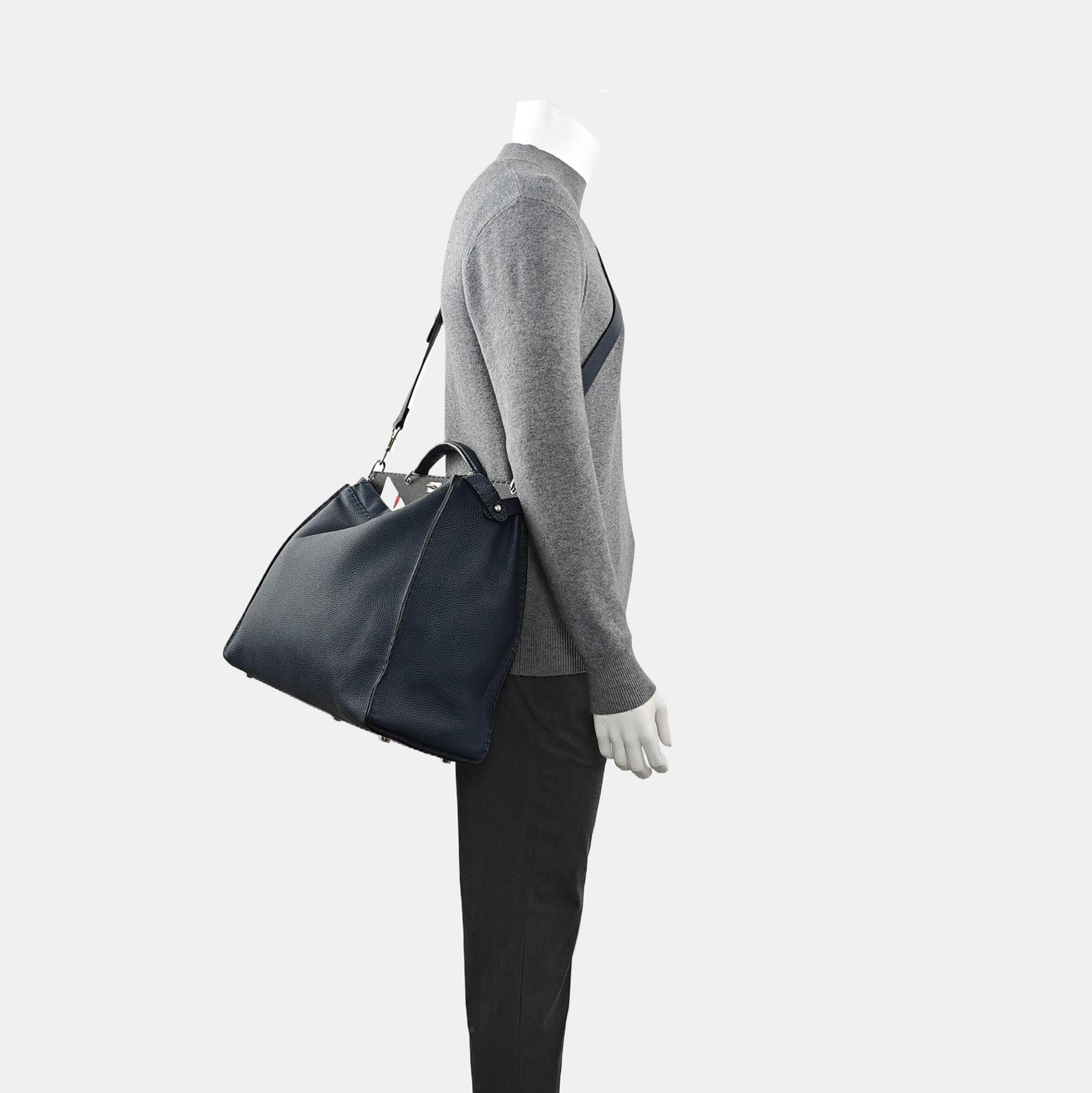 Peekaboo Large Calfskin Blue