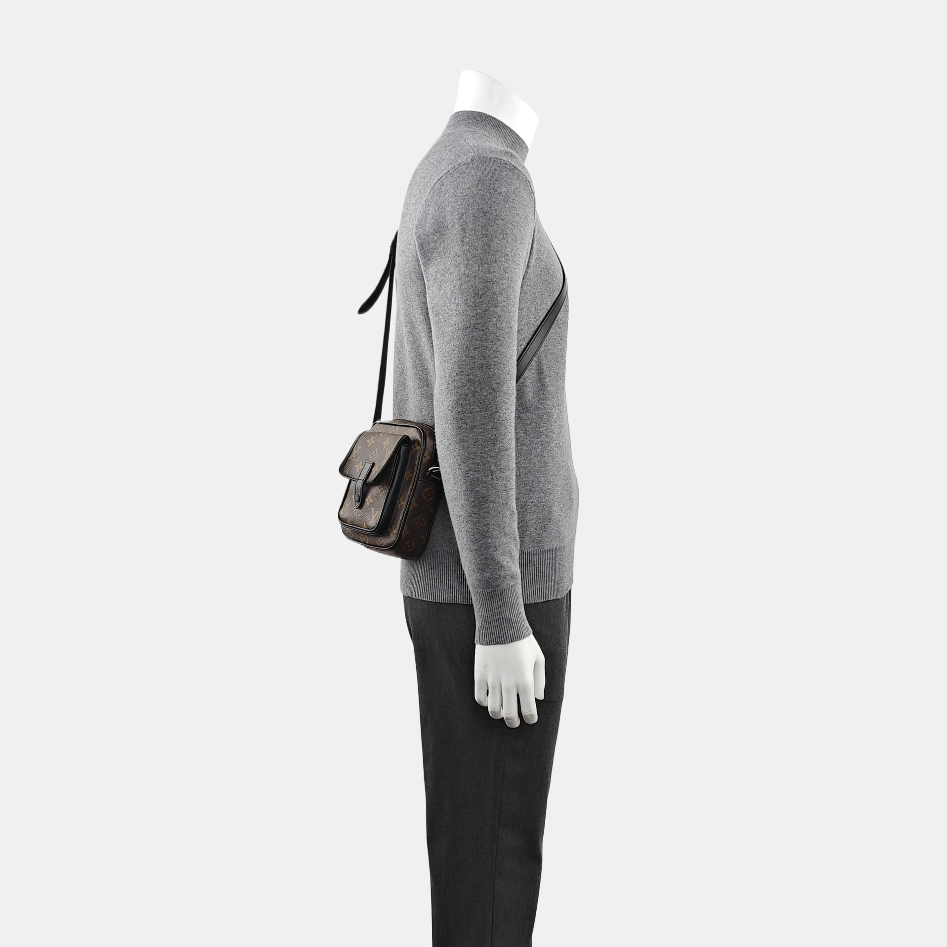 CHRISTOPHER Monogram Coated Canvas Brown