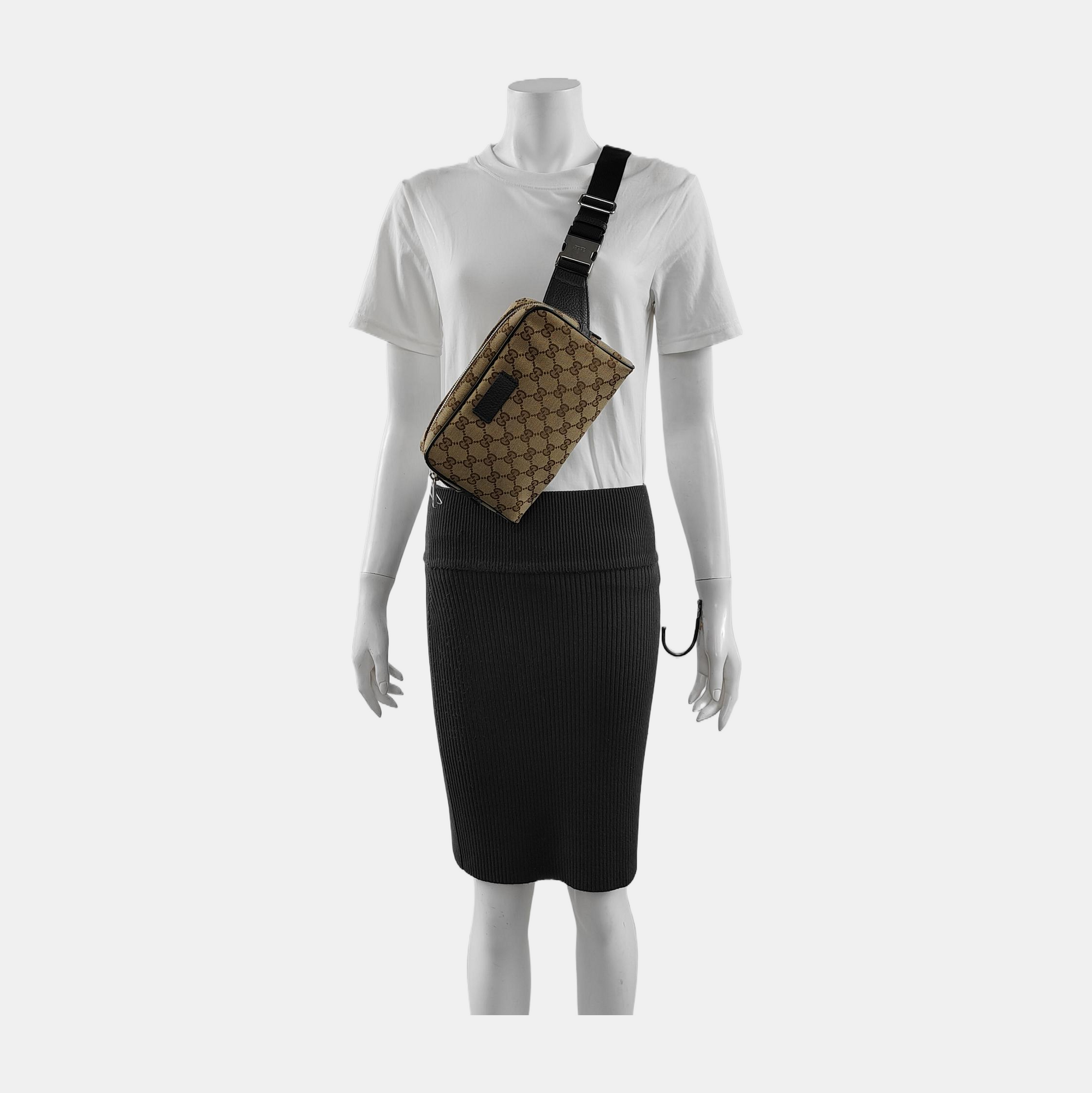 GG Imprime Monogram Canvas Black