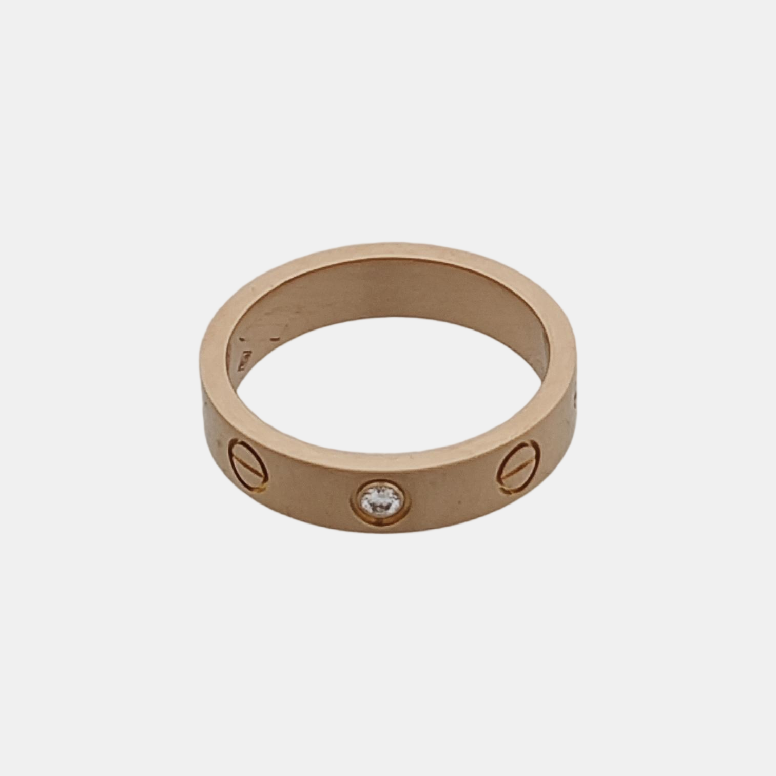 LOVE 18k Rose Gold Ring EU 49