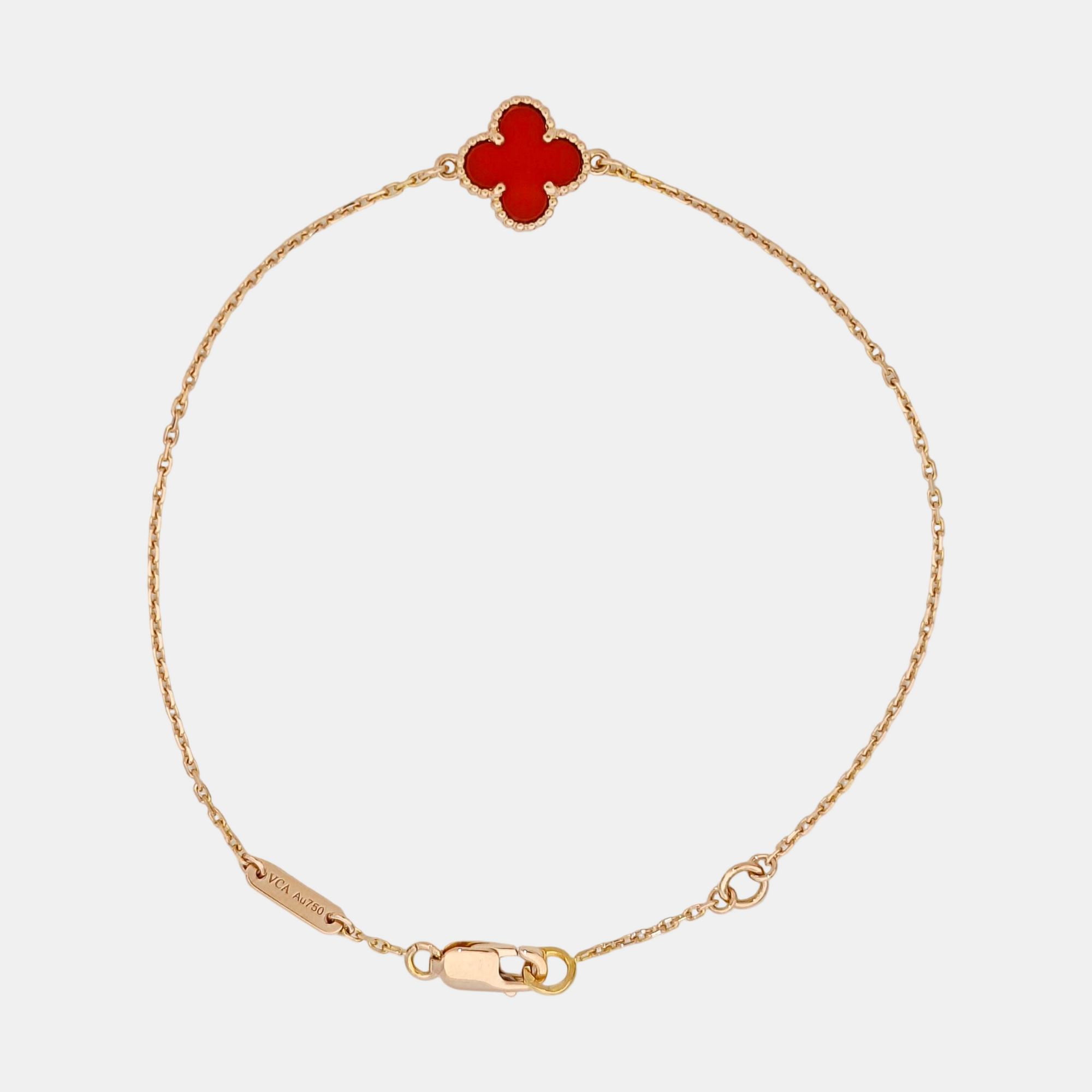 Sweet Alhambra 18k Rose Gold Bracelet