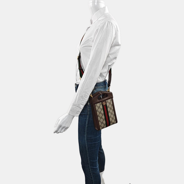 Authenticated pre-owned  Ophidia Mini Monogram Coated Canvas Beige - Shoulder Bag at Looply