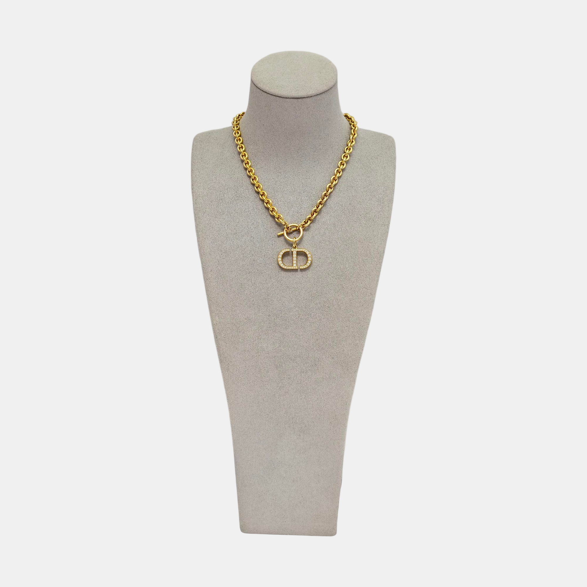 Petit CD Metal Gold Necklace