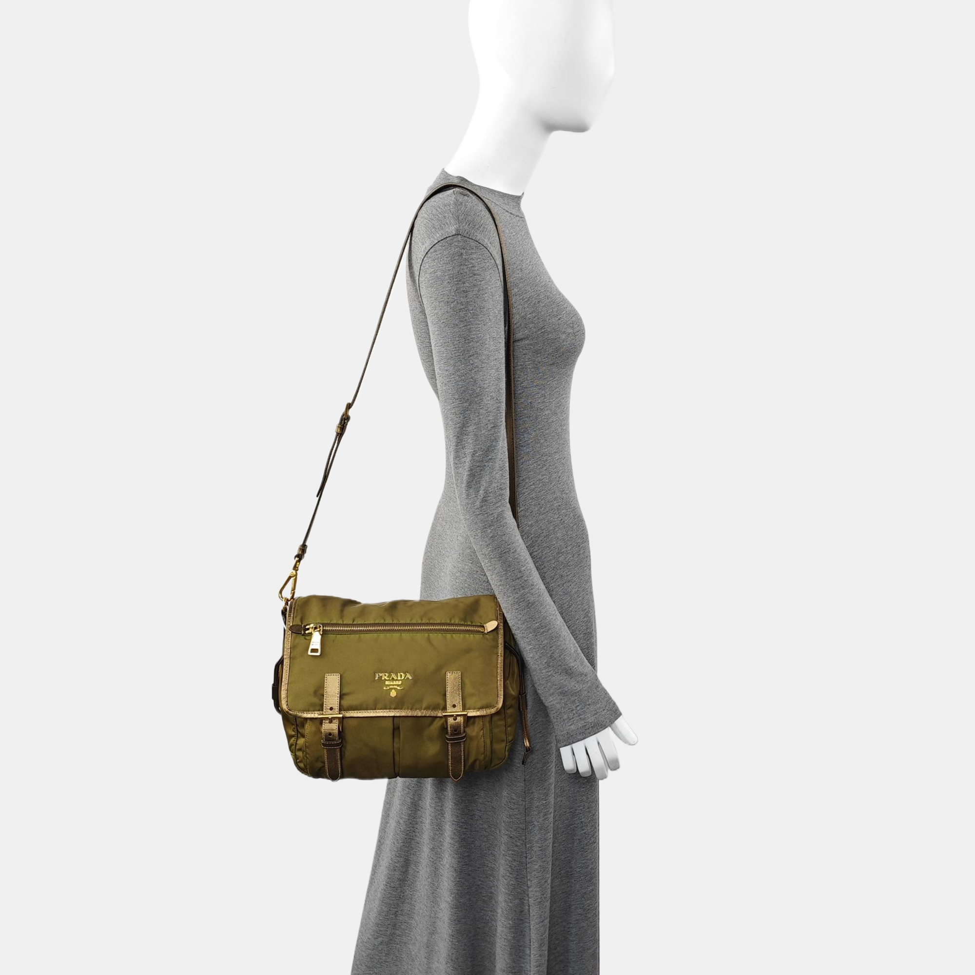 Vela Messenger Bag Nylon Green