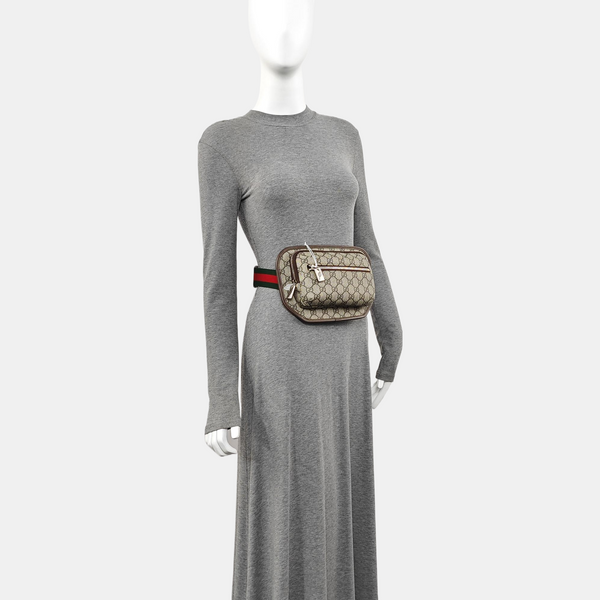 Monogram Coated Canvas Belt Bag Beige