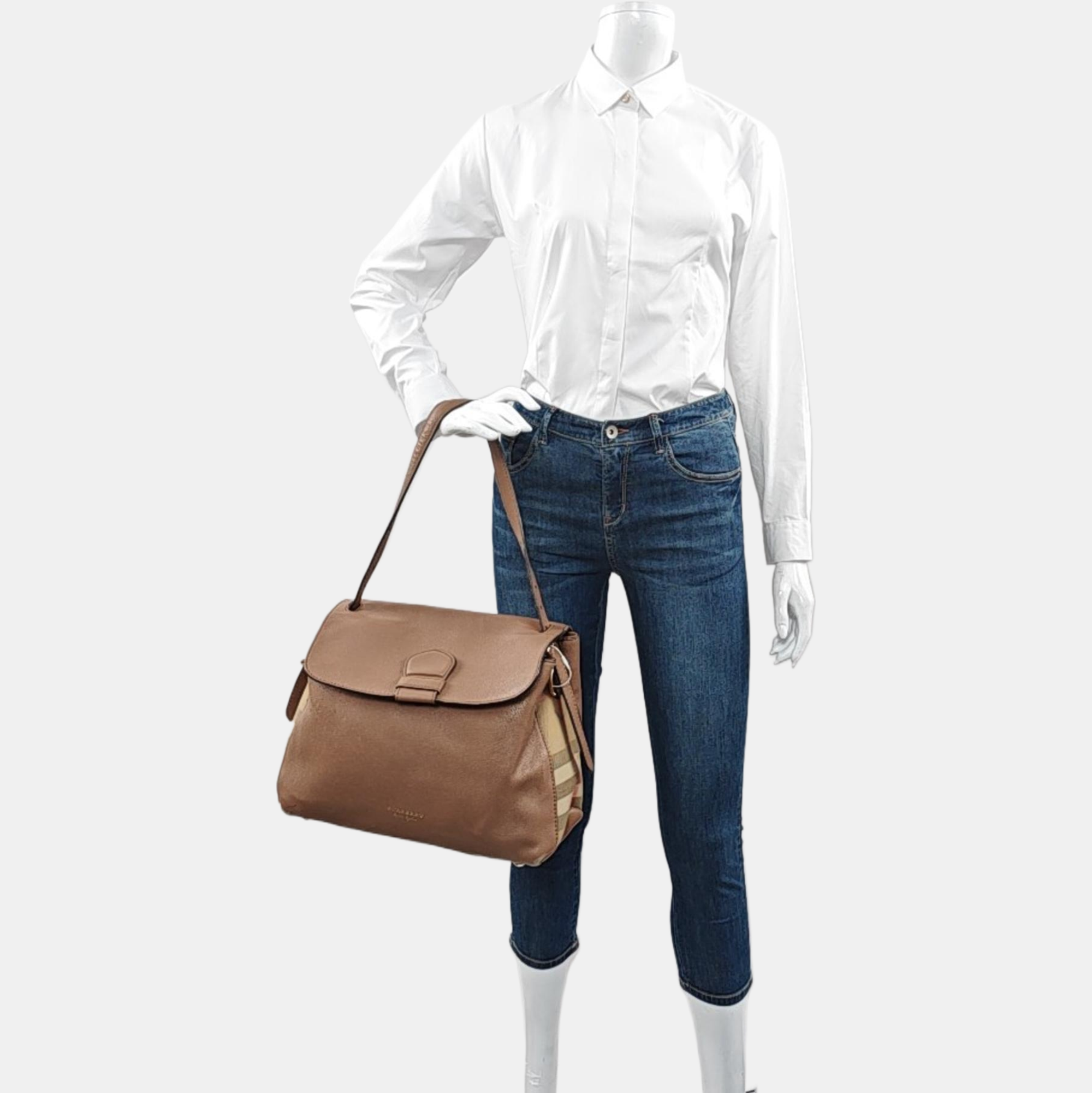 Camberley Derby Large Calfskin Brown