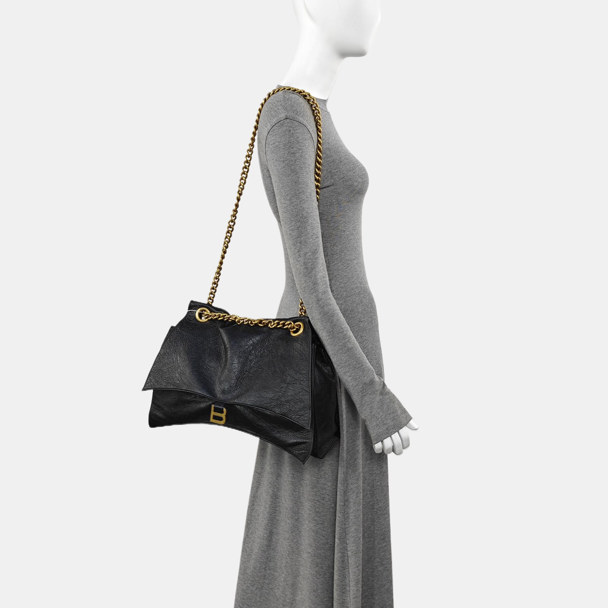 Crush Large Calfskin Black
