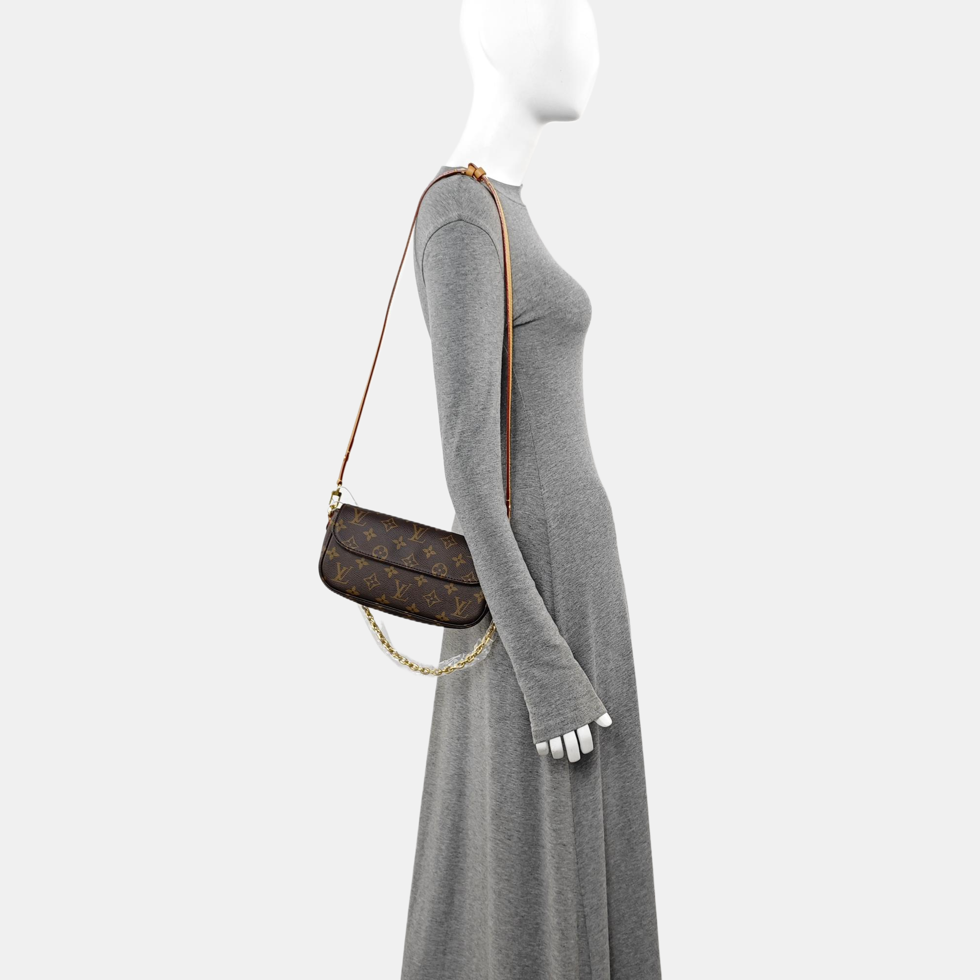 IVY Monogram Coated Canvas Brown